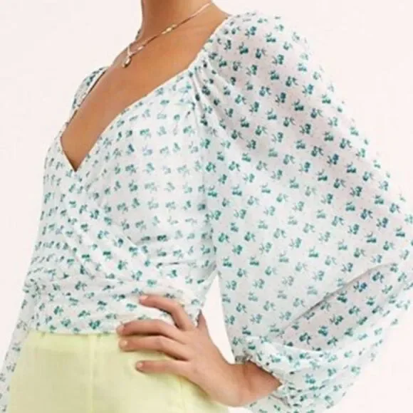 NWT Free People Sweetie Pie Blouse - Picture 1 of 5